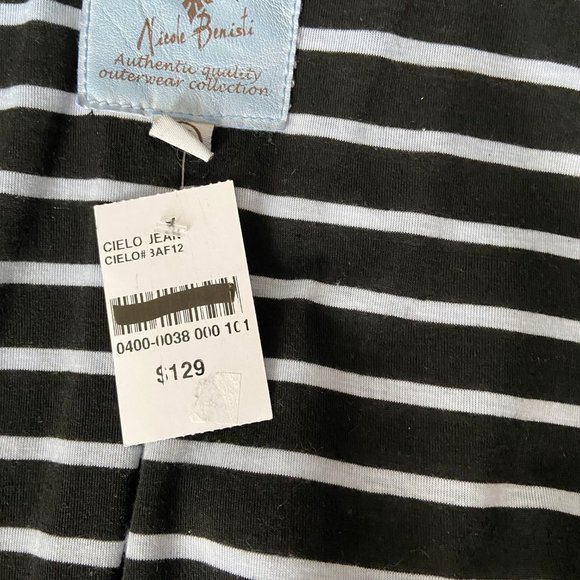 Point Zero Vegan Leather Jacket Sky Blue Size L NWT - Picture 10 of 16